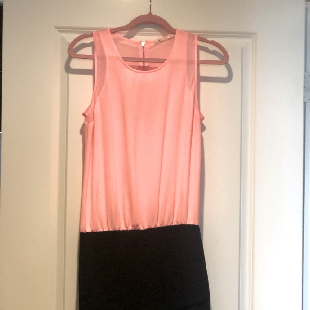 Pink and black dress super sexy and cute